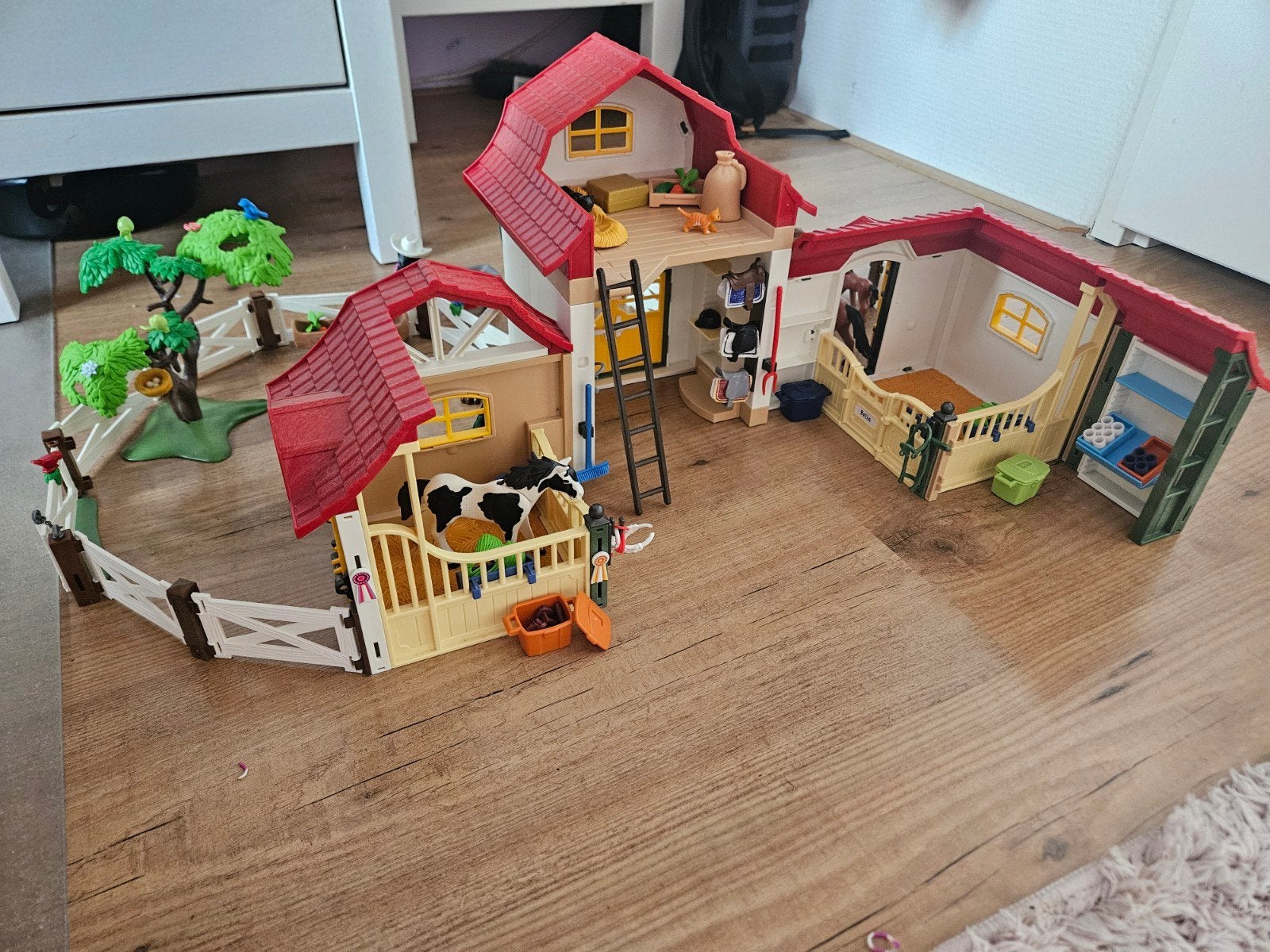 playmobil paardenstal, Ophalen