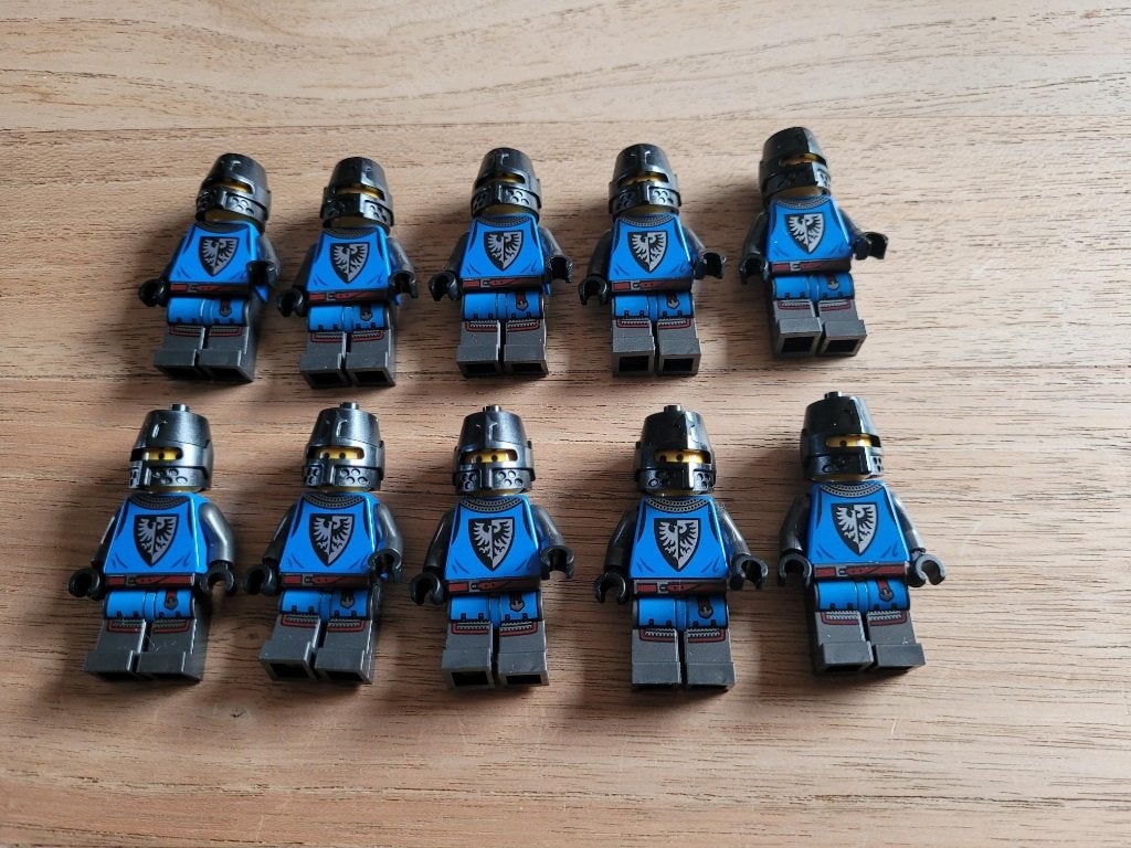 Partij N822=10x Nieuwe Lego ridder poppetjes, Lego, Lego, Lego, Nieuw