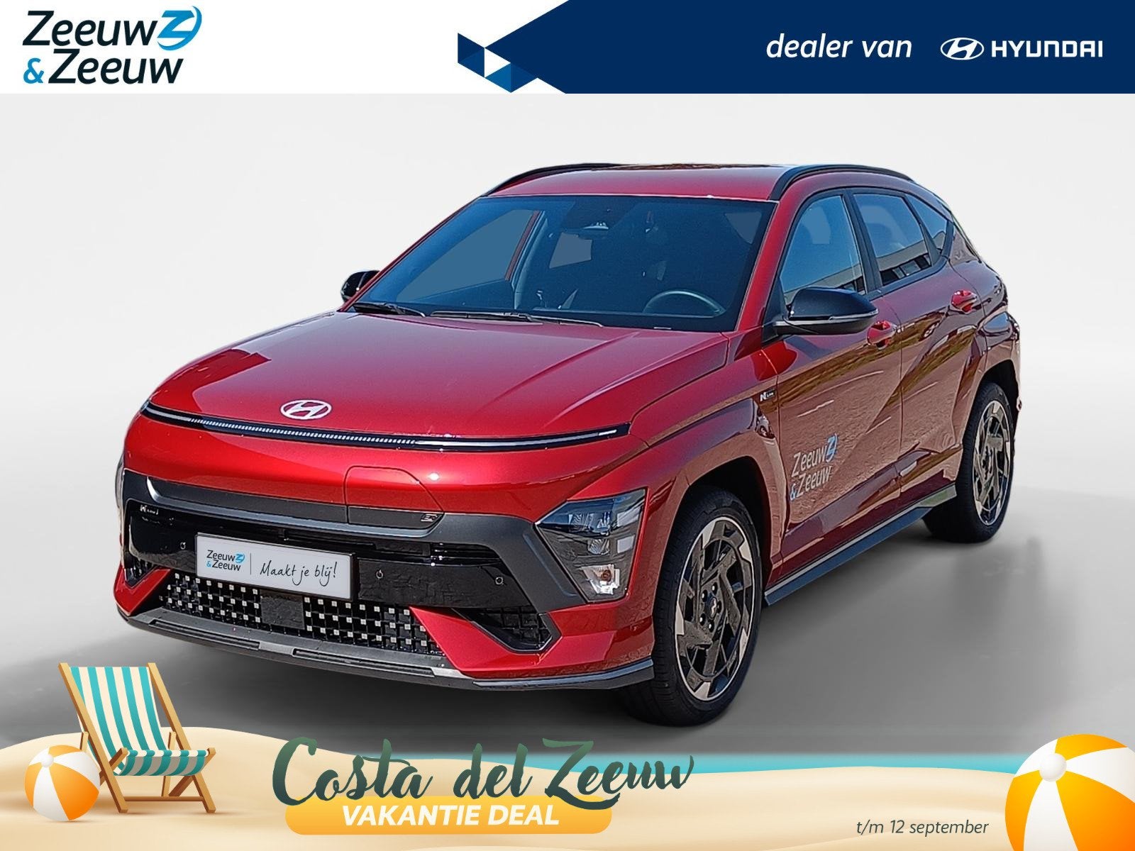 Hyundai Kona Electric N Line Business 64.8 kWh |, 12 maanden, Stof, 750 kg, Origineel Nederlands