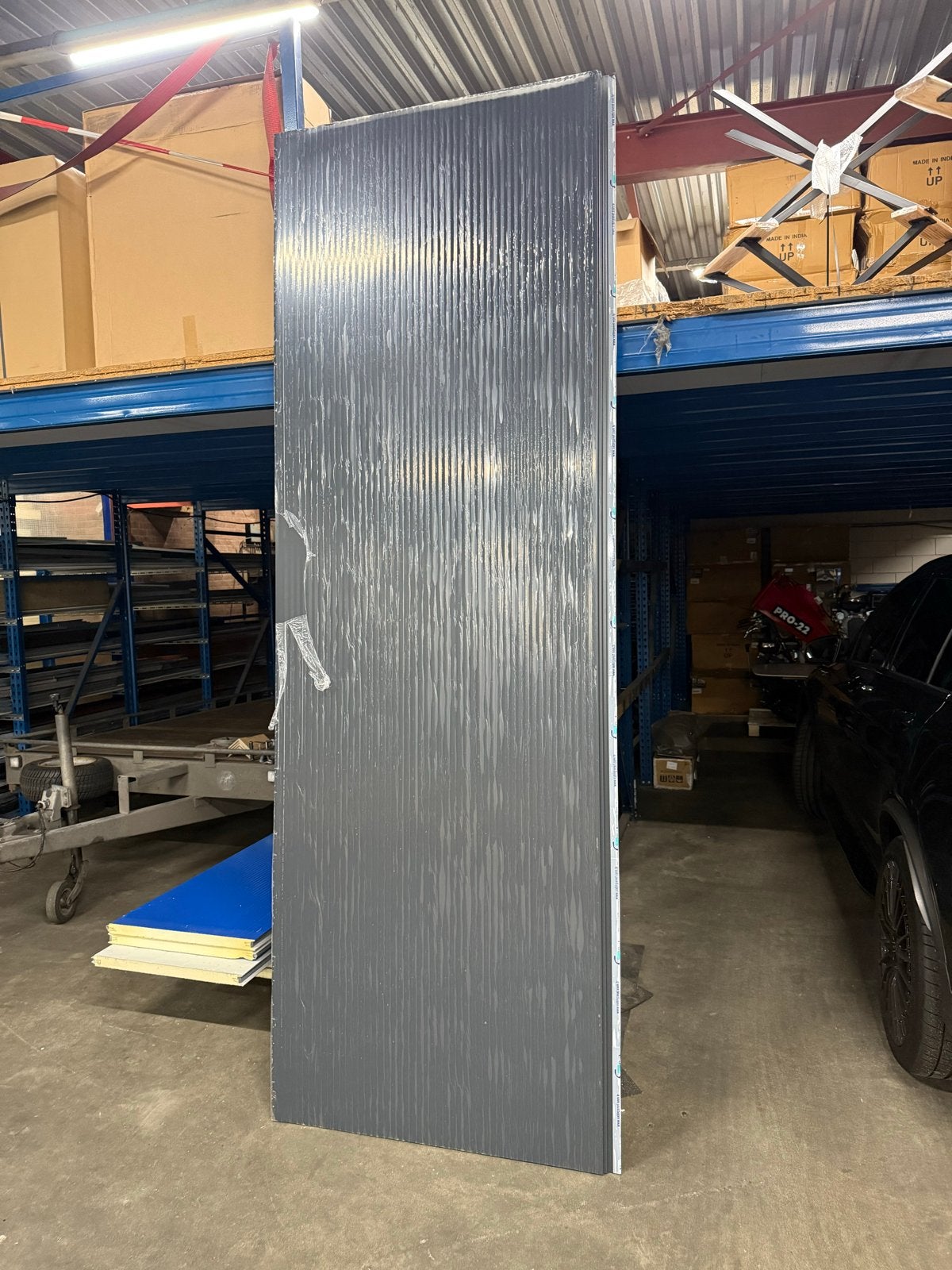 Nieuwe Sandwichpanelen RAL 7016 - 40mm dik, Ophalen, Nieuw, Overige materialen, 20 tot 50 mm