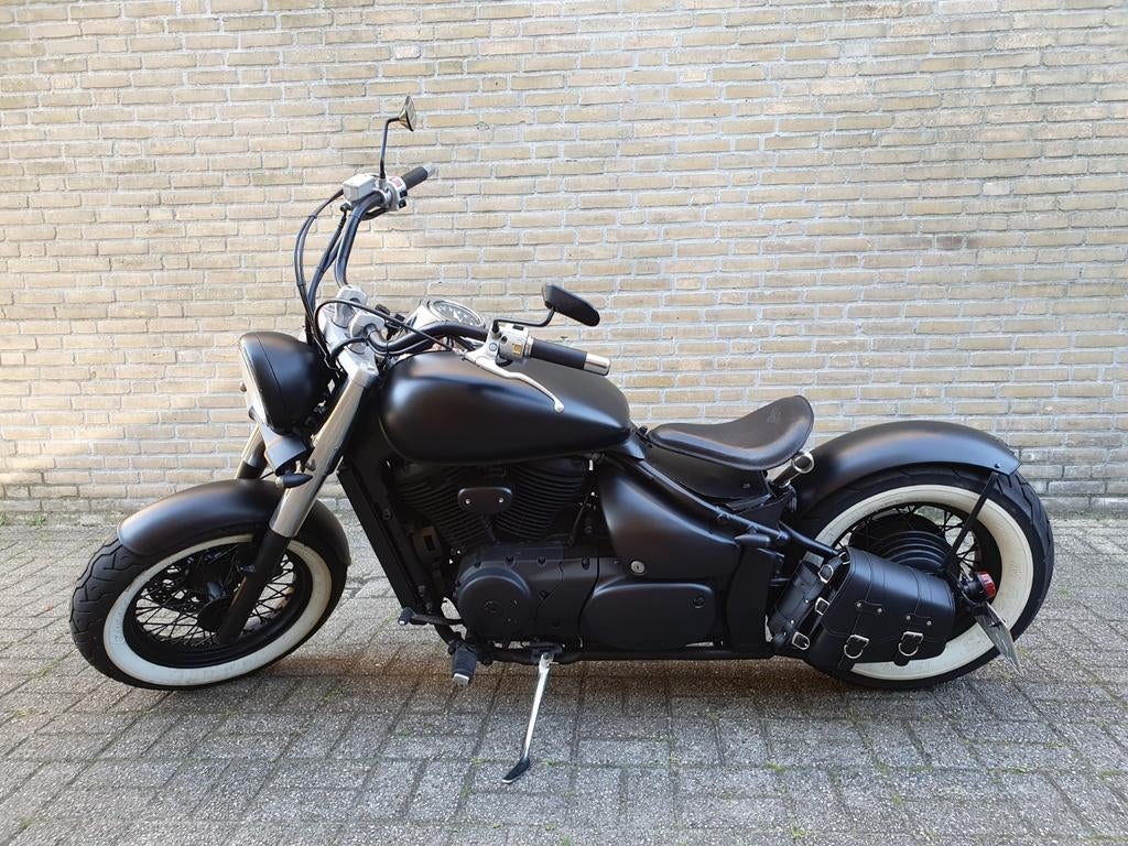 Mooie Custom Suzuki VL800 Volusia Bobber chopper Mat Zwart, Motoren, Cardan-aandrijving, 2 cilinders, 805 cc, Gebruikt
