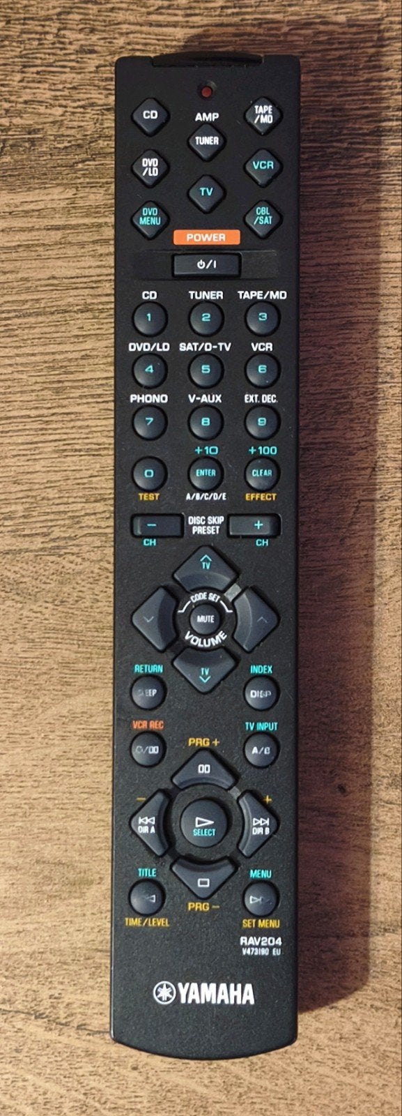 Yamaha RAV204 Afstandsbediening, Ophalen of Verzenden, Gebruikt, Origineel, Receiver of Versterker