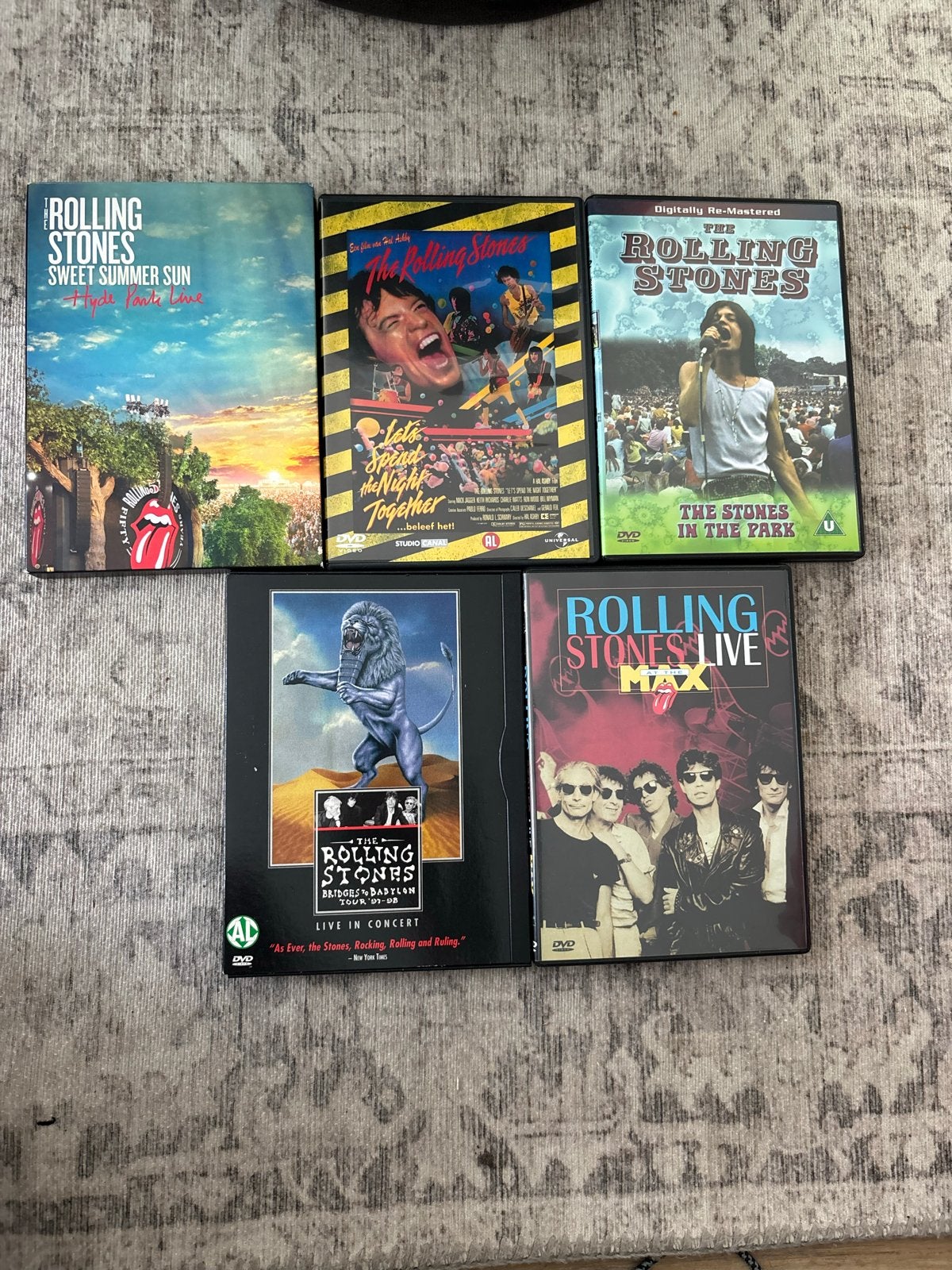 The Rolling Stones DVD Collectie - 5 Concerten/Documentaires, Alle leeftijden, Ophalen of Verzenden, Gebruikt