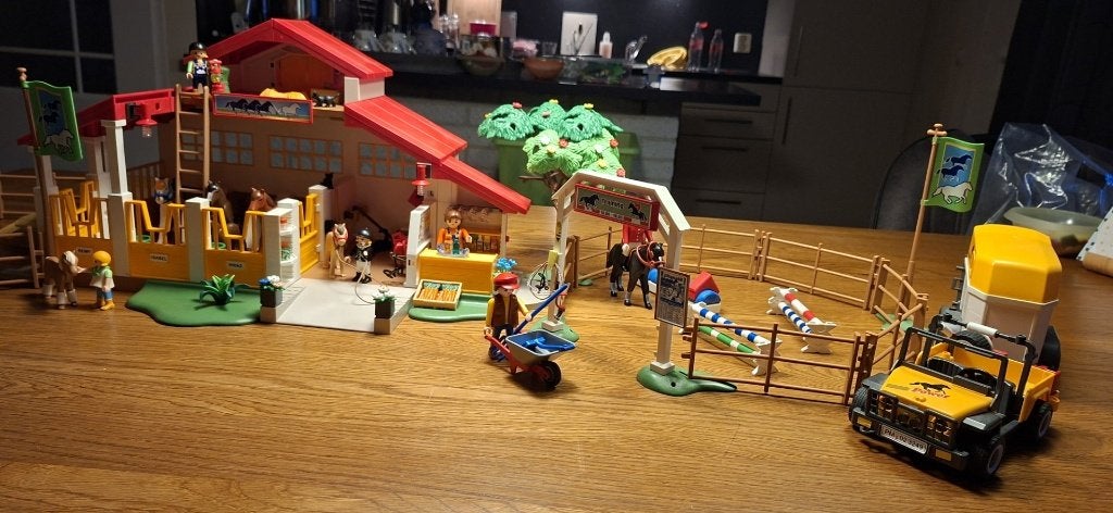PLAYMOBIL MANEGE 1 (GROOT), Ophalen of Verzenden, Gebruikt