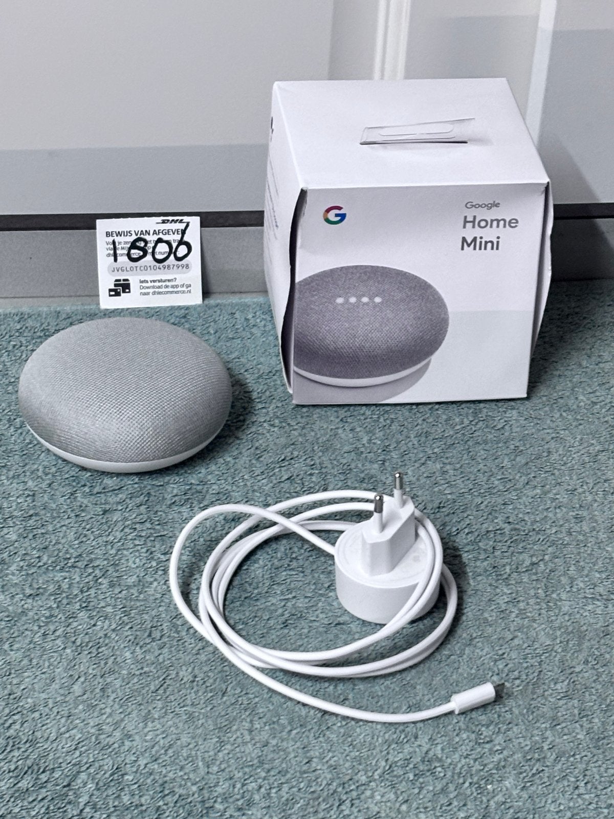 Google Home Mini (Chalk) - Slimme Assistent, Audio, Tv en Foto, Luidsprekers, Overige merken, Overige typen, Ophalen of Verzenden