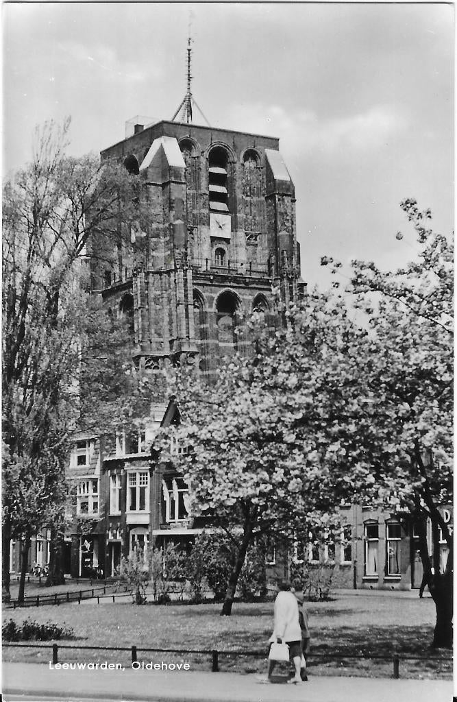 Leeuwarden, Oldehove, vrouw, meisje, toren, Verzenden, 1960 tot 1980, Gelopen, Friesland