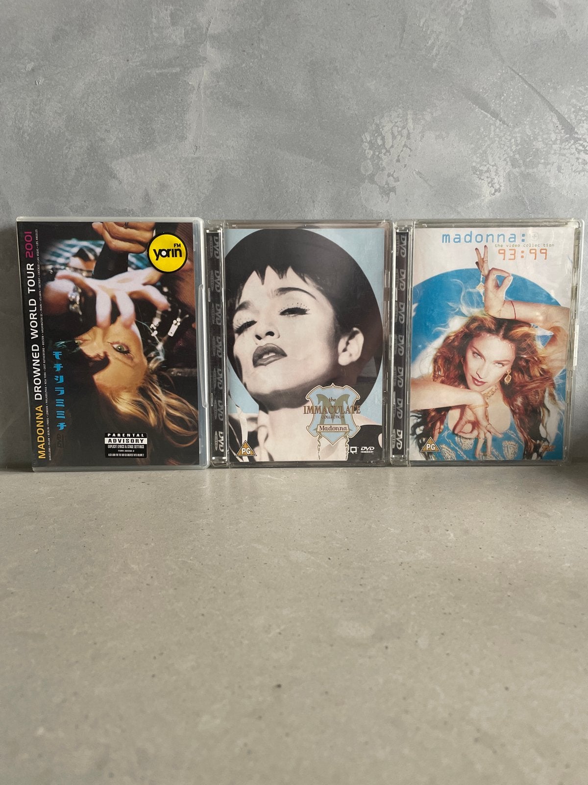 Madonna DVD Collectie: Drowned World Tour, Immaculate Collec, Engels, Alle leeftijden, Ophalen of Verzenden, Zo goed als nieuw