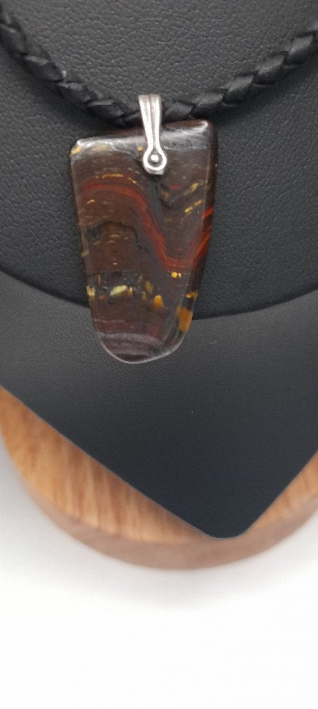 Relic & Rogue Tijgerijzer ketting met 925 zilver hardware, Verzenden, Nieuw, Met edelsteen, Zilver