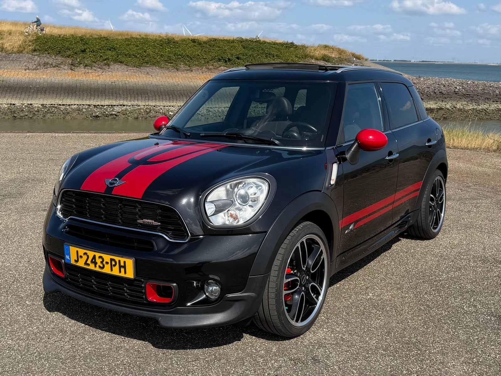 MINI Countryman 1.6 Cooper S Chilli JCW BODYKIT FWD, Auto's, Mini, Leder en Stof, Zwart, Handgeschakeld, Particulier