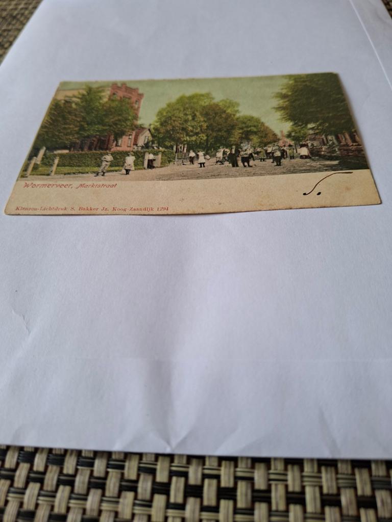 Wormerveer, Marktstraat (voor 1920), Ophalen of Verzenden, Voor 1920, Gelopen, Noord-Holland