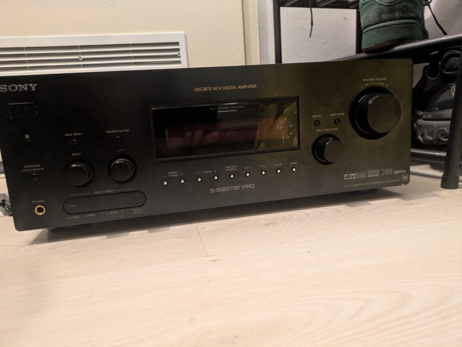 Sony STR-DB2000 - AV reciever 6.1 MET AFSTANDSBEDIENING, Gebruikt, Ophalen of Verzenden, Sony, 120 watt of meer