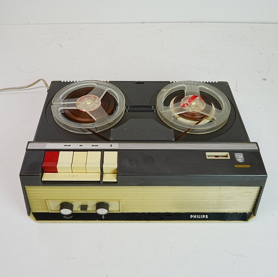 Vintage Philips Bandrecorder EL 3552A/16 uit 1965., Ophalen of Verzenden, Bandrecorder, Met stofkap