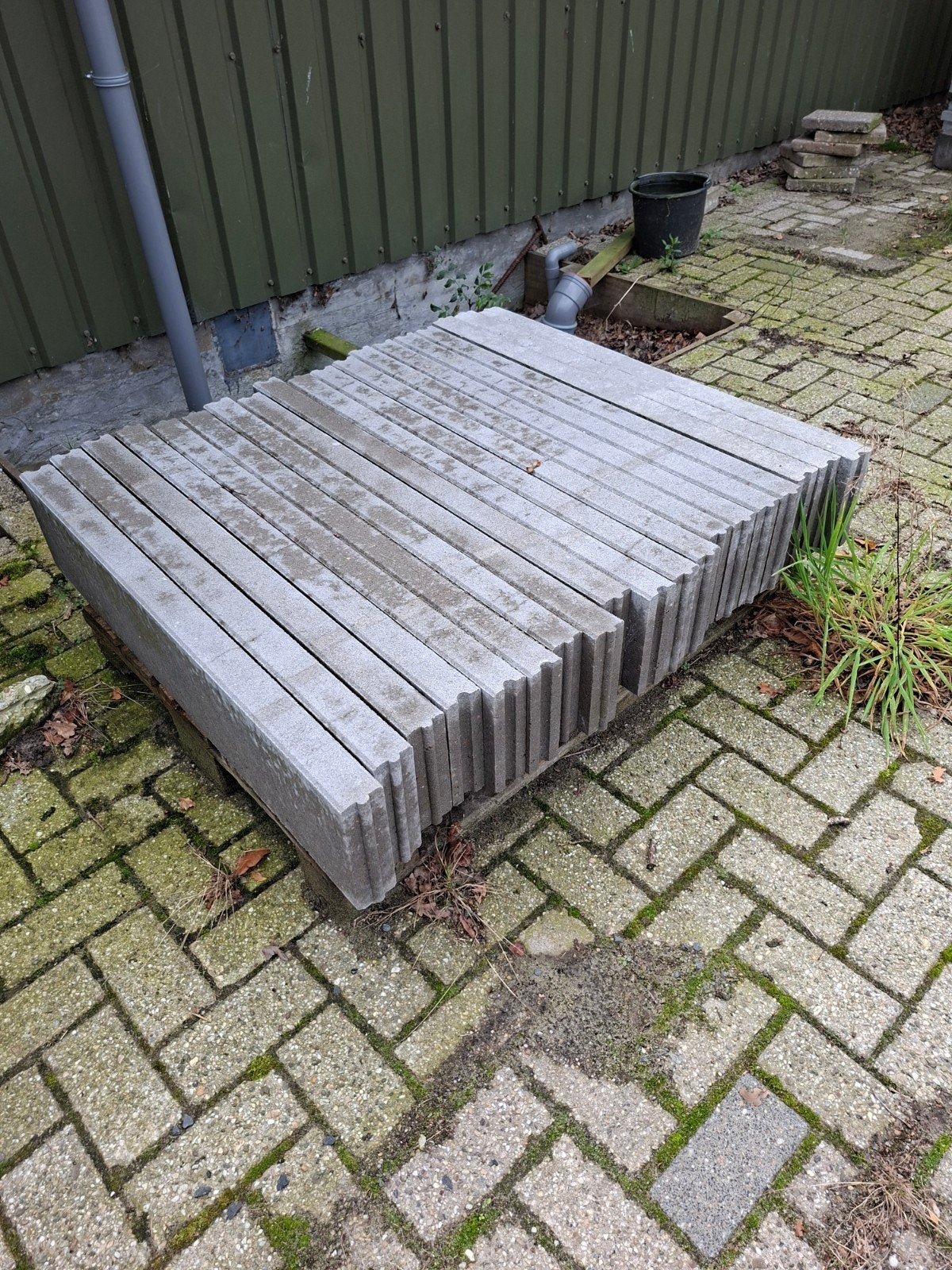 trottoir banden 100x20x6 cm, Ophalen, Gebruikt, 5 tot 10 m², Beton