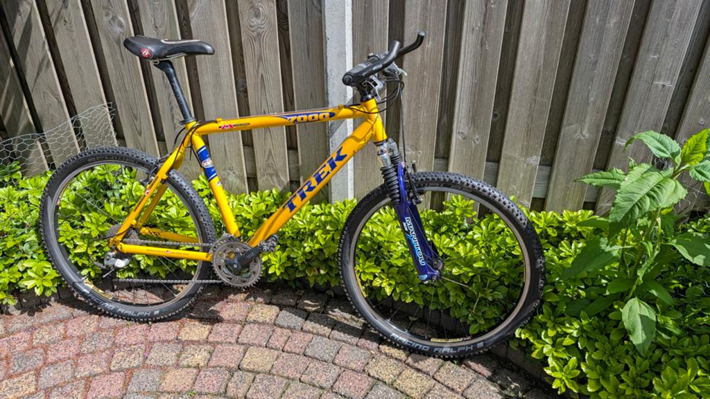 Trek 7000 Mountainbike - Geel, Shimano Deore XT, Fietsen en Brommers, Ophalen