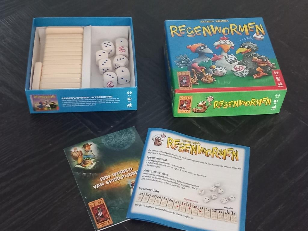 Regenwormen, 999games, Onbekend, Ophalen of Verzenden, Zo goed als nieuw