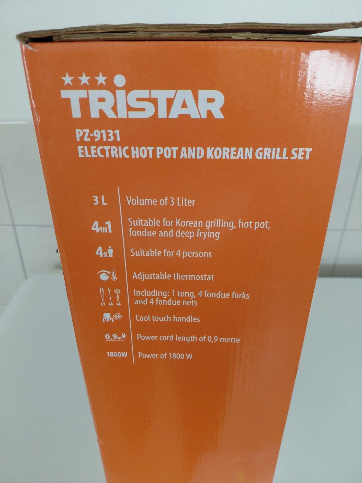 Tristar PZ-9131 Elektrische Hot Pot en Koreaanse Grill Set, Ophalen, Nieuw, Tafelgrill