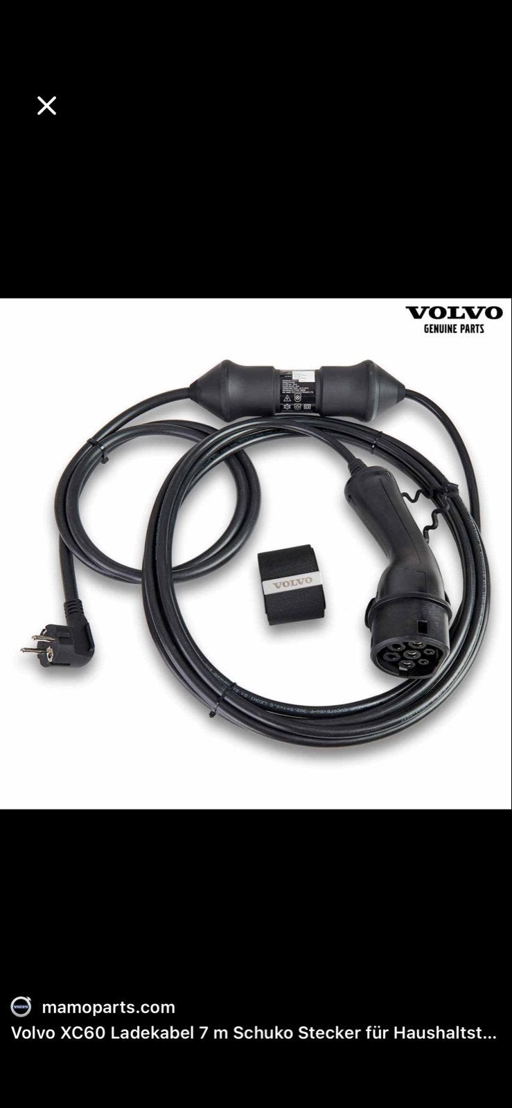 Volvo XC40  laadkabel (stekker 230V) - Ongebruikt, Ophalen of Verzenden, Nieuw