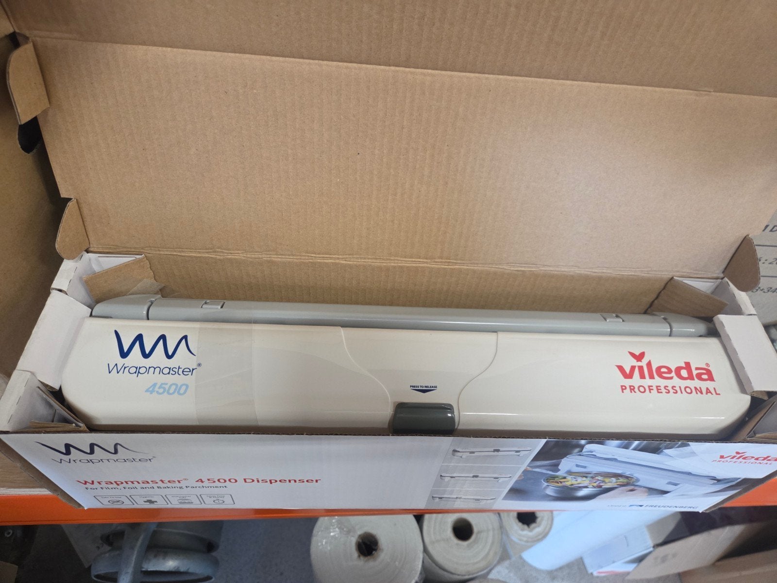 Vileda Wrapmaster 4500 Dispenser - Nieuw in doos, Overige typen, Kunststof, Nieuw, Ophalen of Verzenden