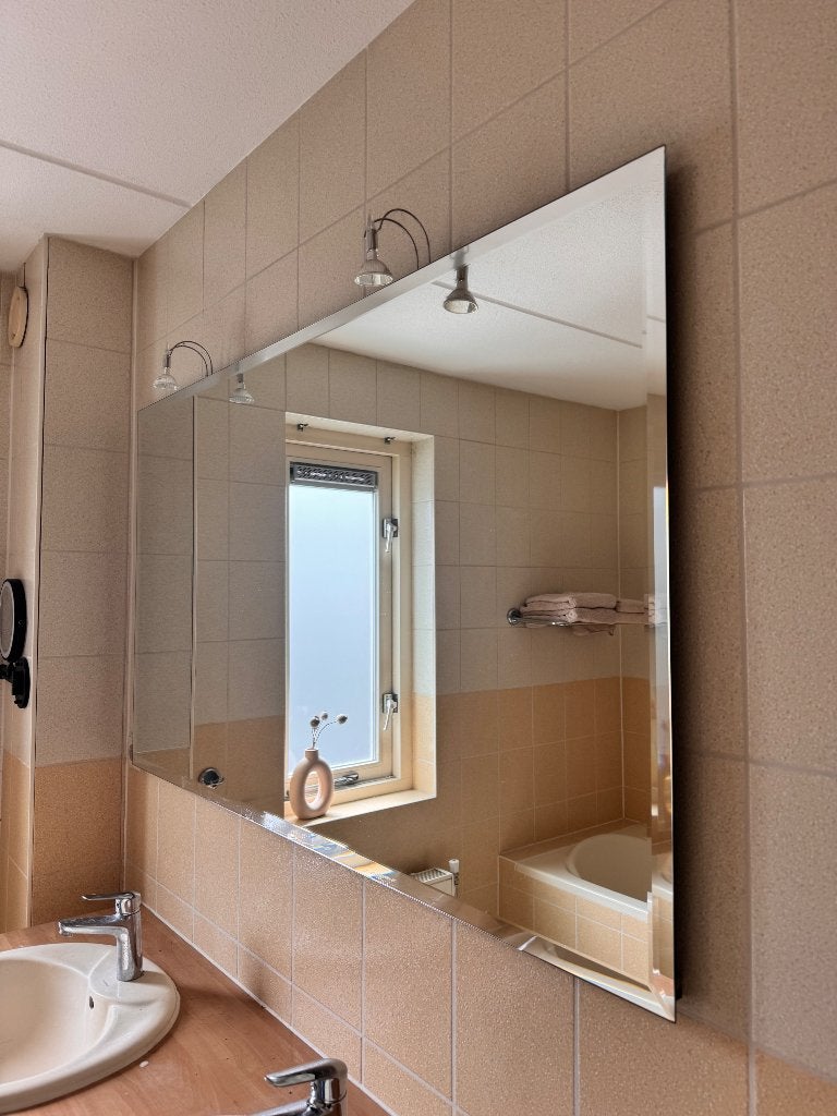 Badkamerspiegel, Huis en Inrichting, Ophalen, Gebruikt, 125 cm of meer, Minder dan 100 cm