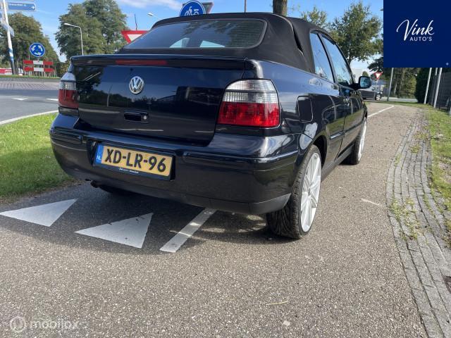 Volkswagen Golf Cabrio 1.8 Trendline, Auto's, Gebruikt, 4 cilinders, 4 stoelen, Zwart