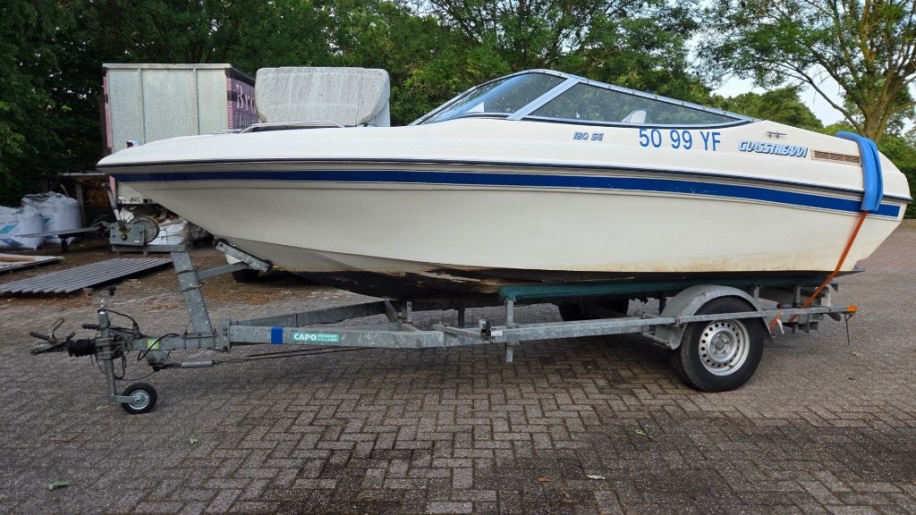 Sportboot met Yamaha 3L Motor + trailer, zomer & Winterzeil, Watersport en Boten, Speedboten, Ophalen of Verzenden, Gebruikt, Benzine