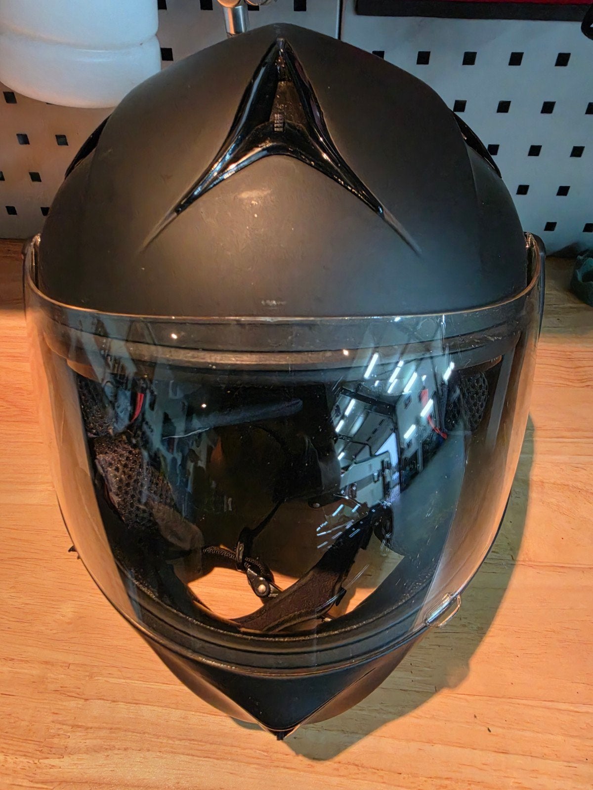 Zwarte Integraalhelm met Zonnevizier - Maat m, M, Integraalhelm, Dames, Tweedehands