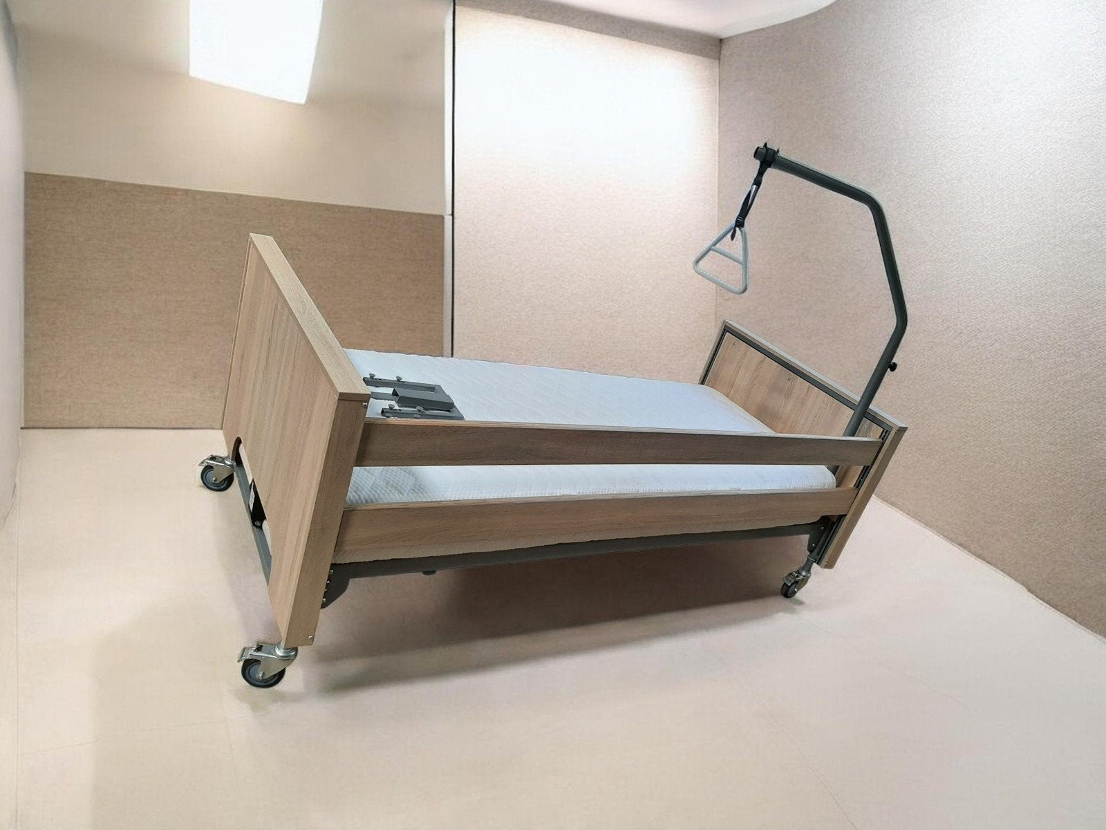 zorgbed ecofit s plus low met papegaai en matras, Huis en Inrichting, Ophalen, Bruin, 200 cm, Metaal