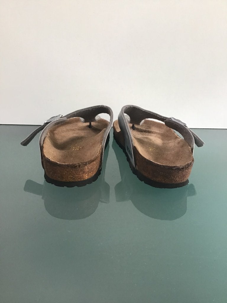 Birkenstock 38 | Gizeh zilveren slippers | Gratis verzenden, Slippers, Overige kleuren, Verzenden, Zo goed als nieuw