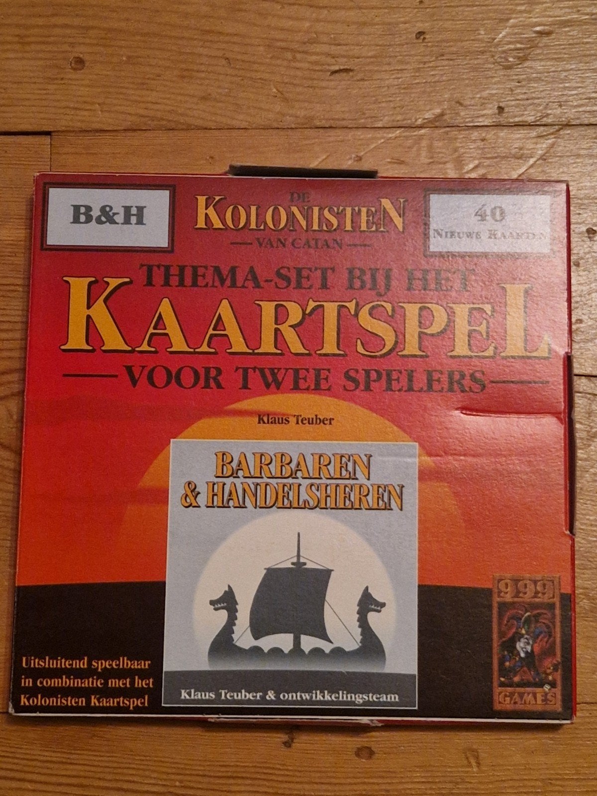 Spel: Uitbr Kolonisten kaartspel B&H Barbaren & Handelaren, Een of twee spelers, Ophalen of Verzenden, Gebruikt, 999 Games