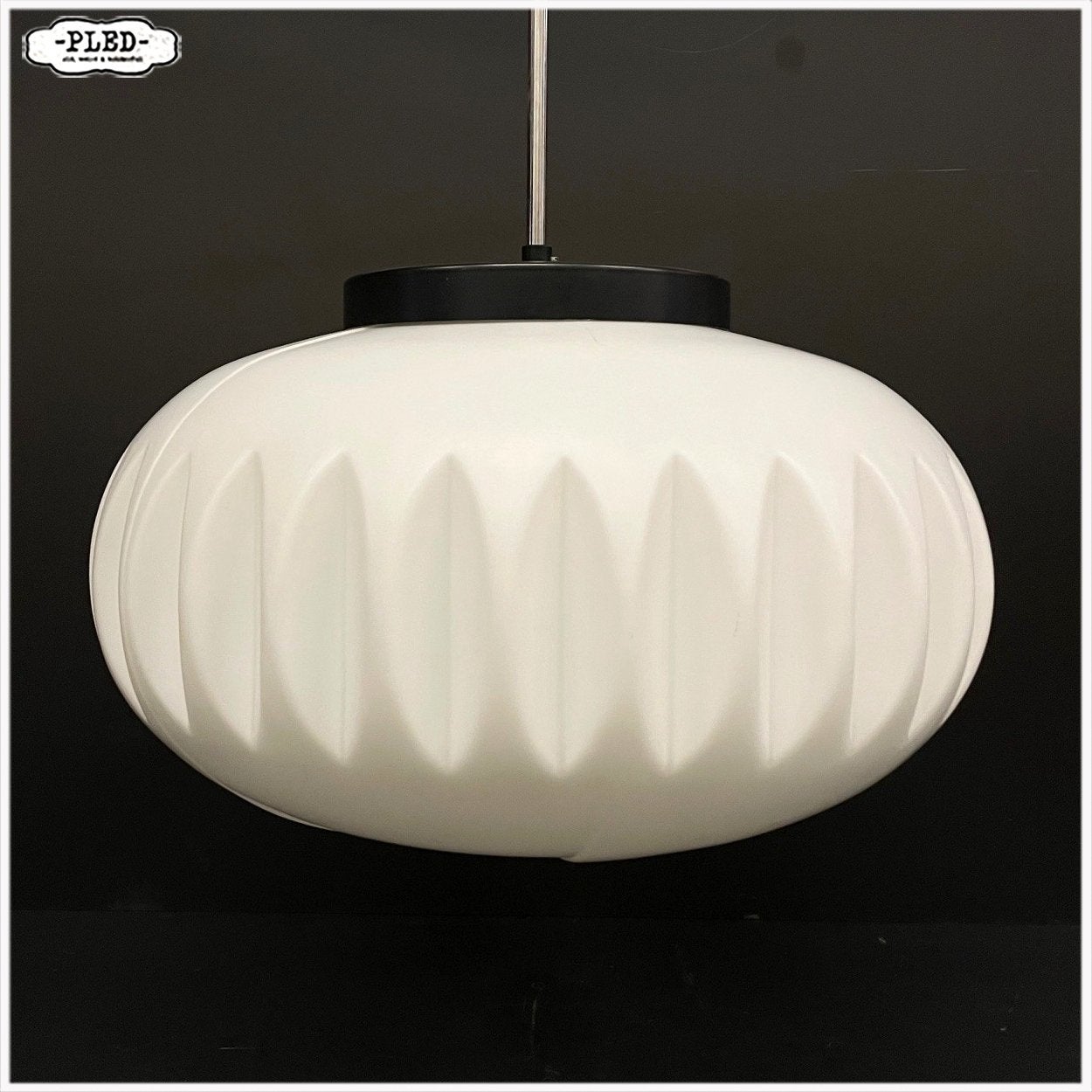 Vintage lamp SpaceAge Hanglamp Moravië, Osvětlovací sklo, Huis en Inrichting, Ophalen, Moravië, Osvětlovací sklo, Gebruikt, E27 (groot)