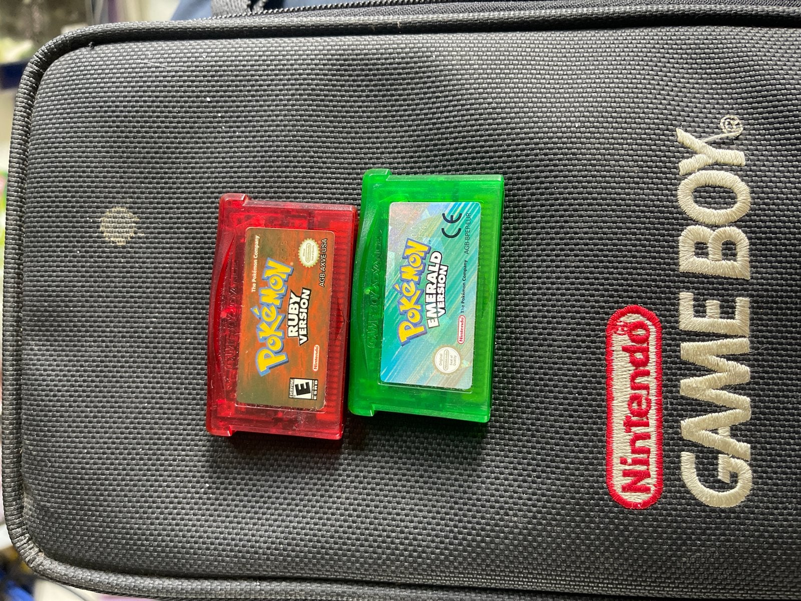 Pokémon Ruby & Emerald Version Game Boy Advance games, Gebruikt, 1 speler, Ophalen of Verzenden, Role Playing Game (Rpg)
