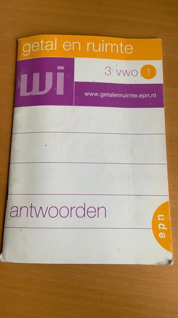 Getal en ruimte 3 vwo 1 wiskunde antwoorden, Boeken, Ophalen of Verzenden, Beta, Zo goed als nieuw