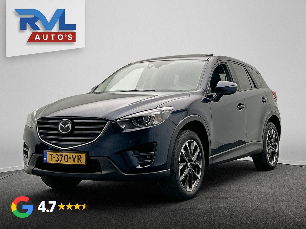 Mazda CX-5 2.5 SkyActiv-G 192 GT-M 4WD | Pano/Dak | Trekhaak, Auto's, Mazda, Automaat, Blauw, 1415 kg, SUV of Terreinwagen