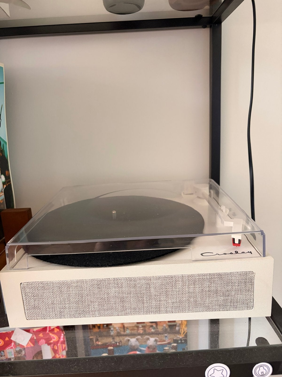 Witte Crosley platenspeler met ingebouwde speaker, Ophalen, Gebruikt, Platenspeler, Overige merken