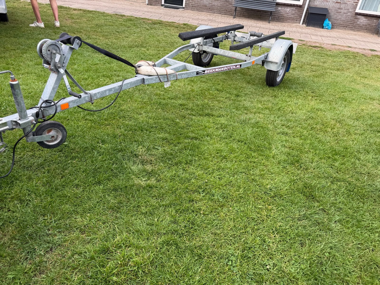 Degelijke boottrailer voor diverse boten, Watersport en Boten, Boottrailers, Ophalen, Minder dan 1500 kg, Gebruikt, Sloepentrailer