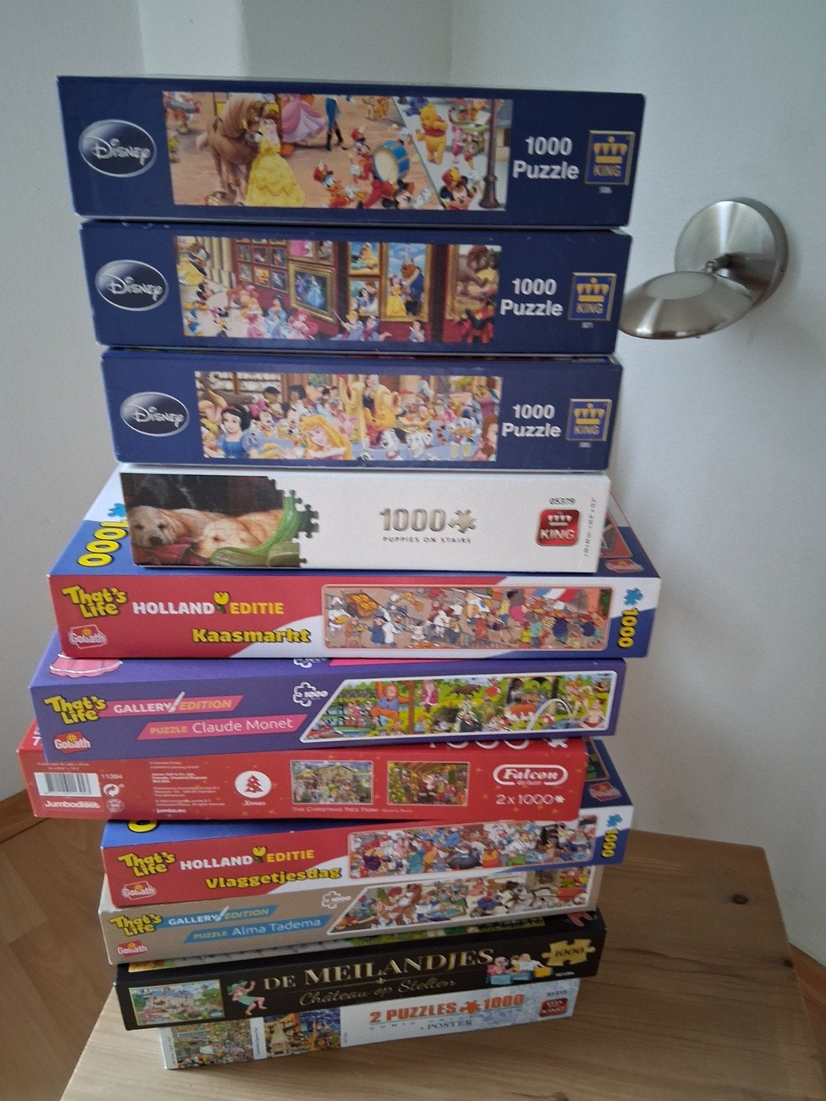 Grote collectie legpuzzels (Disney, That's Life, Falcon), Ophalen, Meer dan 1500 stukjes, Gebruikt, Legpuzzel