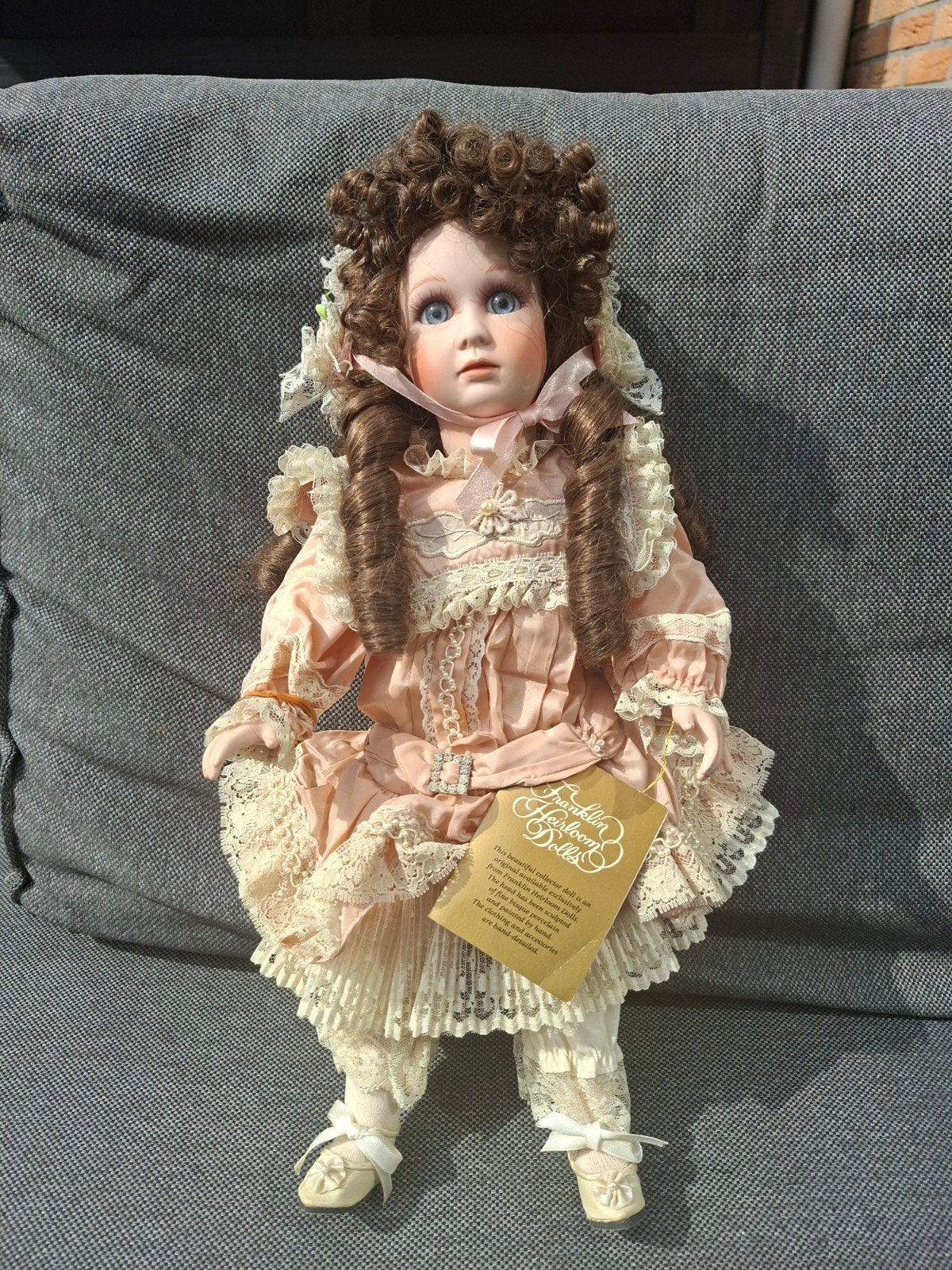 Franklin Heirloom Dolls Porseleinen Pop - Nieuwstaat, Verzamelen, Poppen, Ophalen of Verzenden, Nieuw, Pop