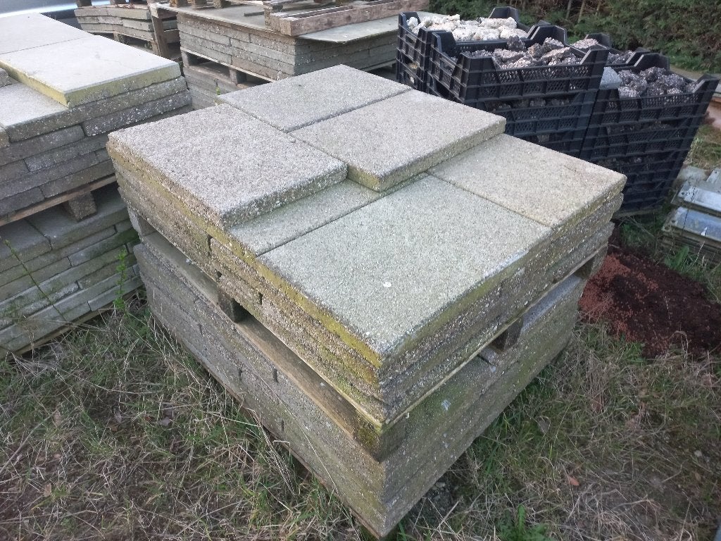 Partij 60x 40 tegels te koop per stuk 0612954942, Tuin en Terras, Tegels en Klinkers, Ophalen, Gebruikt, 10 m² of meer, Beton