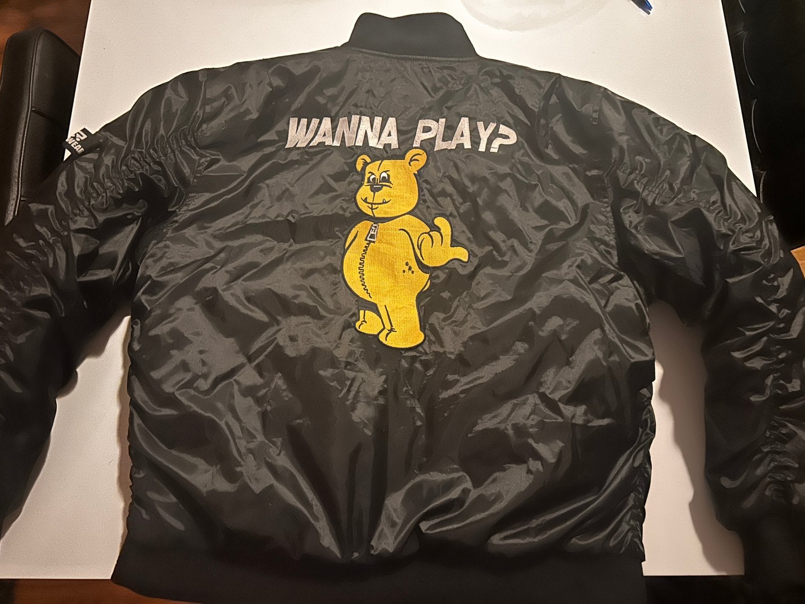 Wanna Play / Forze bomber XL (hardcore, gabber, thunderdome), Ophalen of Verzenden, Zo goed als nieuw, Maat 56/58 (XL), Zwart