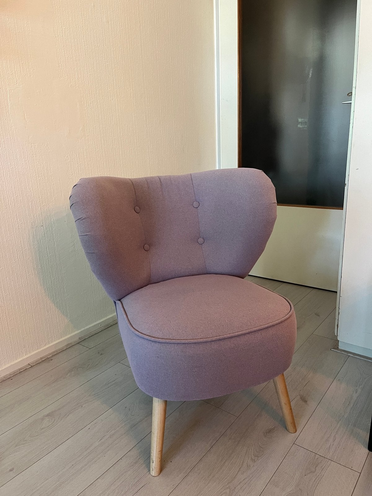 Ikea GUBBO lila fauteuil, Huis en Inrichting, Ophalen of Verzenden, Zo goed als nieuw, 75 tot 100 cm, 50 tot 75 cm
