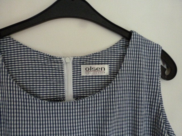 Olsen jurk  mouwloos, Maat 38/40 (M), Blauw, Ophalen of Verzenden, Gedragen