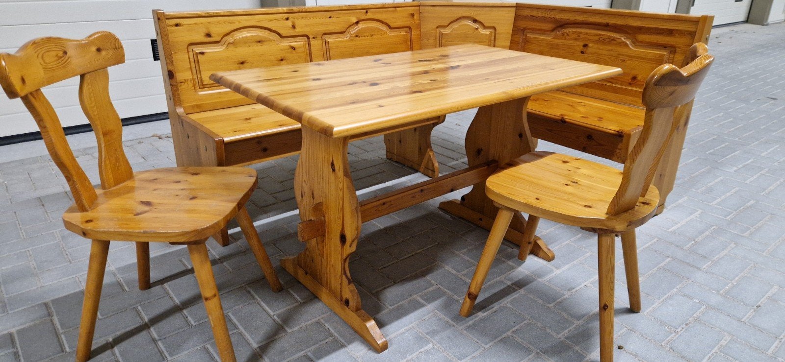 vintage Rustikal Oostenrijkse eethoek Duitse zithoek bank, Ophalen, Gebruikt, Hout, Oostenrijkse Duitse Stijl Eethoek zithoek