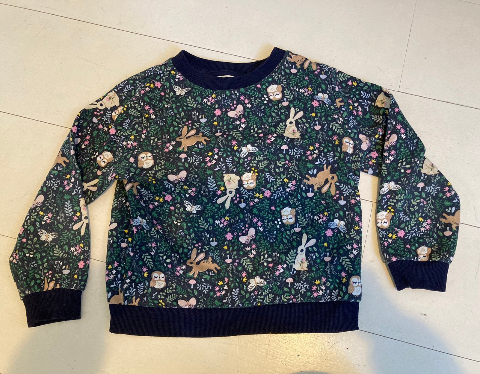 Vrolijke trui H&M mt 122-128, Ophalen of Verzenden, Gebruikt, Meisje, Trui of Vest