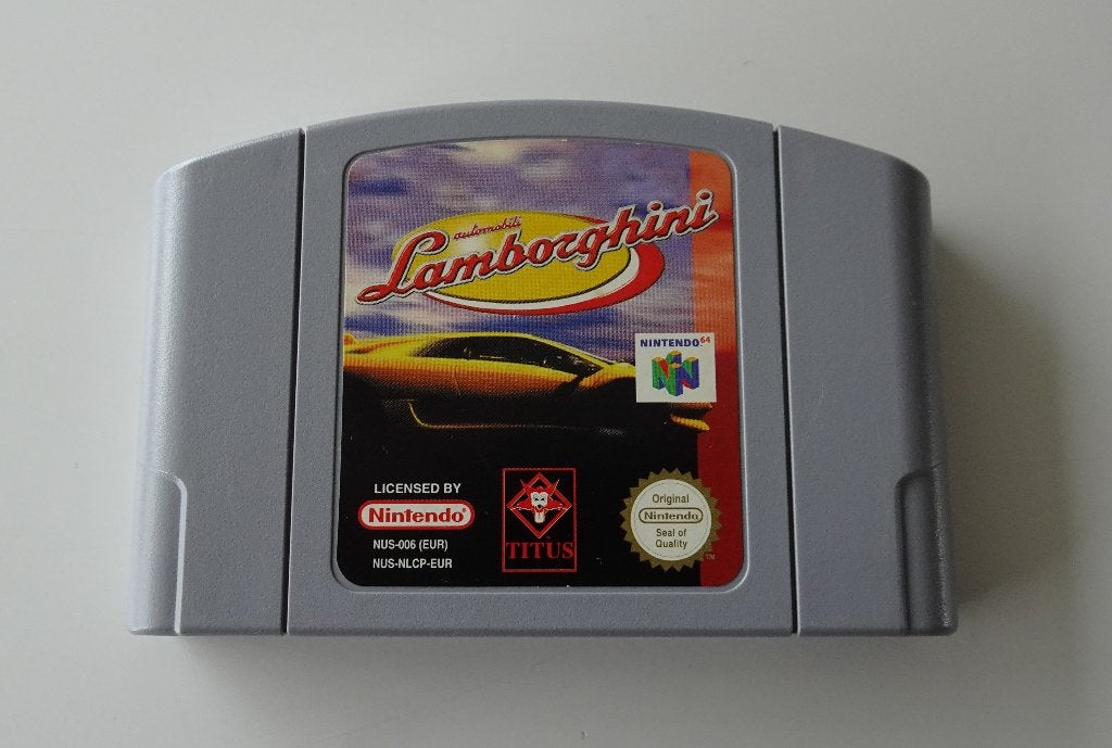 Automobili Lamborghini voor Nintendo 64, Spelcomputers en Games, Games | Nintendo 64, Ophalen, 2 spelers, Zo goed als nieuw, Vanaf 3 jaar