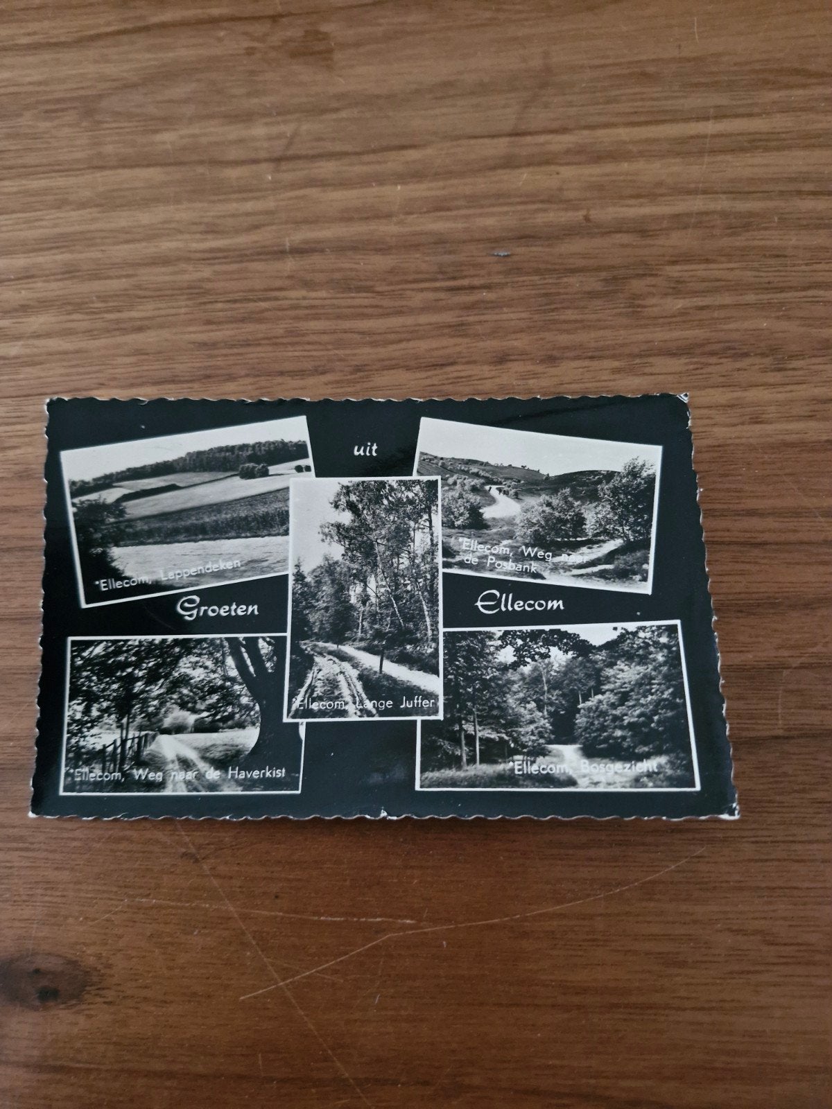 012 Oude Ansichtkaart Ellecom - Diverse Gezichten, Ophalen of Verzenden, 1940 tot 1960, Gelopen, Gelderland