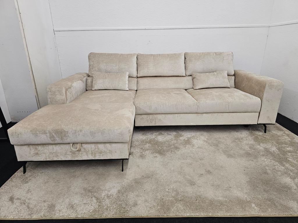Nieuw! Op voorraad - Luxe slaap bank, Beige, Tweepersoons, 180 cm, Info@homefriesland.nl