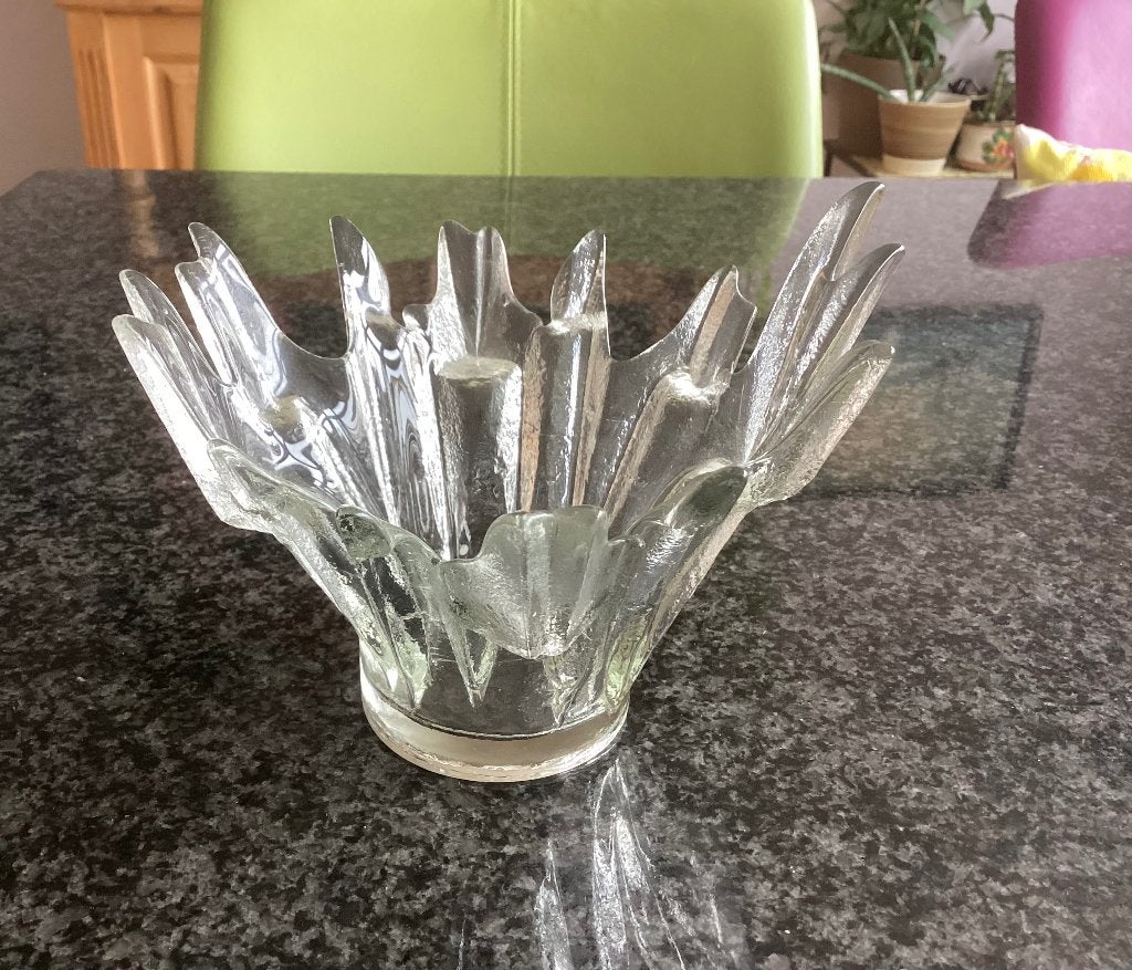 Waxinelichthouder, Tauno Wirkkala, Revontulet, vintage, Antiek en Kunst, Antiek | Glas en Kristal, Ophalen
