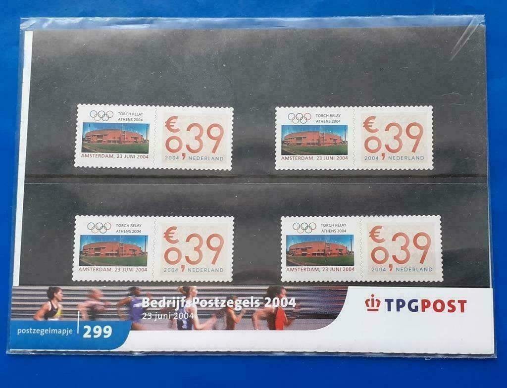 Postzegelmapje 299 Bedrijfspostzegels 2004, Postzegels en Munten, Postzegels | Nederland, Verzenden, Na 1940, Postfris
