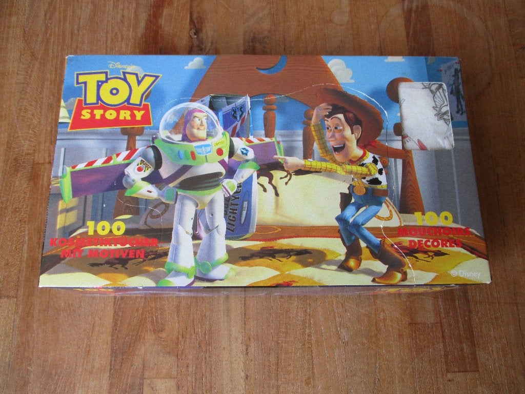 Toy Story doos tissues Disney 1995 Woody Buzz Lightyear, Ophalen of Verzenden