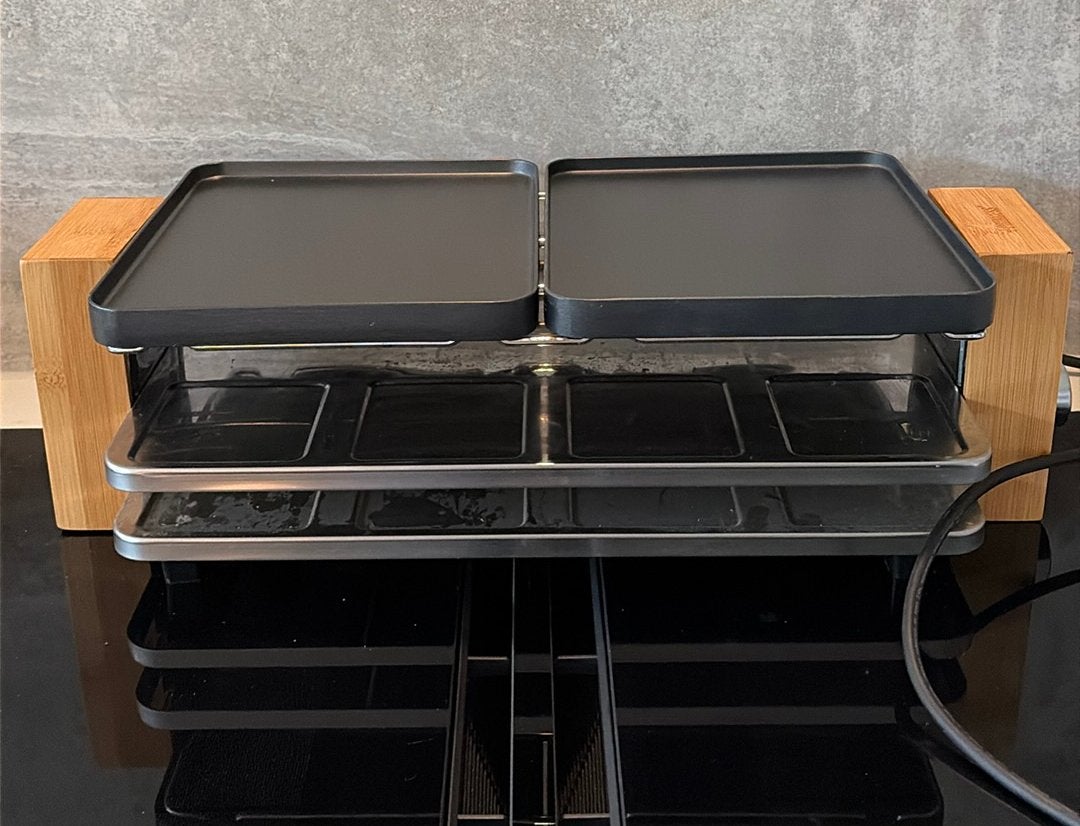Princess Raclette Pure 8 gourmet/raclette set (evt. 2 sets!), Ophalen, Gebruikt, 8 personen of meer